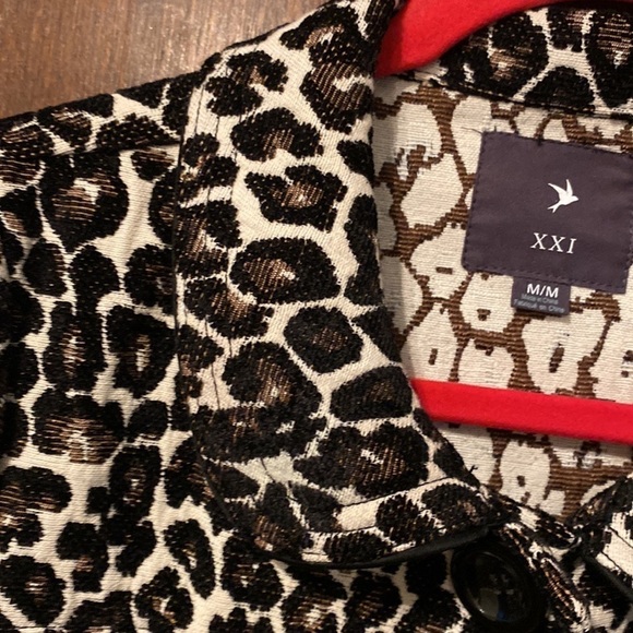 Forever 21 Leopard Print Jacket Blazer - Picture 4 of 8